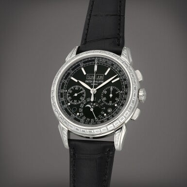 Patek Philippe 5271P-001 Perpetual Calendar Chronograph Platinum Baguette Watch