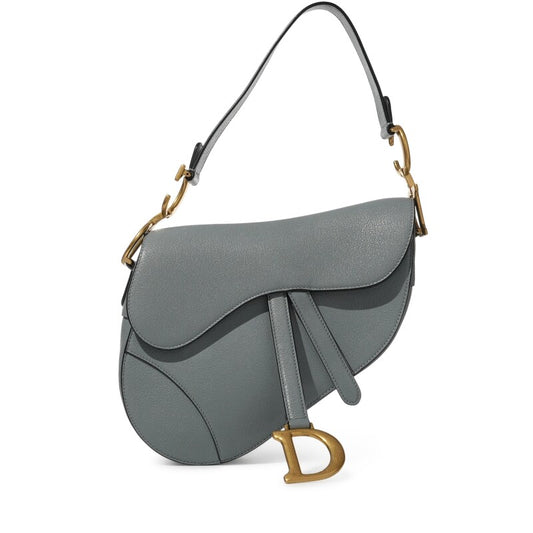 Dior Saddle Bag – Grey Blue Calfskin