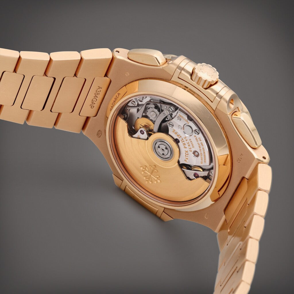 Men’s Patek Philippe Nautilus 5980/1R-001 Rose Gold Automatic Chronograph Watch