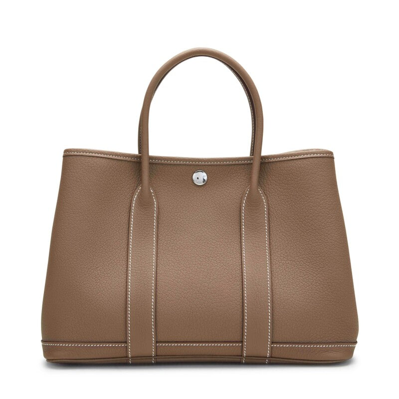 Hermès Garden Party 30 – Étoupe Negonda Leather with Palladium Hardware - Zeuskicks