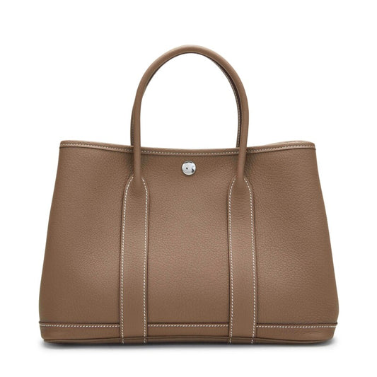 Hermès Garden Party 30 – Étoupe Negonda Leather with Palladium Hardware - Zeuskicks