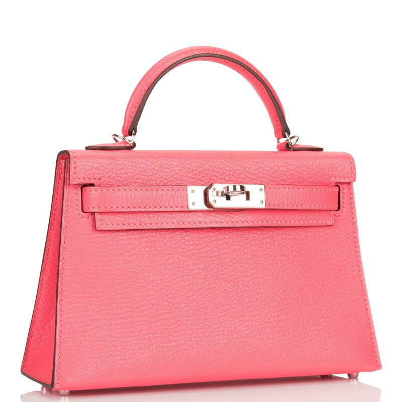 Hermès Kelly 20 – Rose Lipstick Chevre Mysore with Palladium Hardware - Zeuskicks