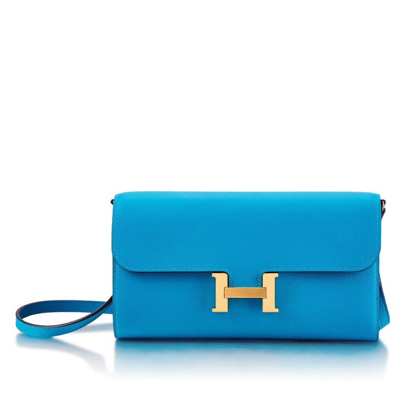 Hermès Constance To Go – Epsom Leather in Blue Celeste with Gold Hardware - Zeuskicks