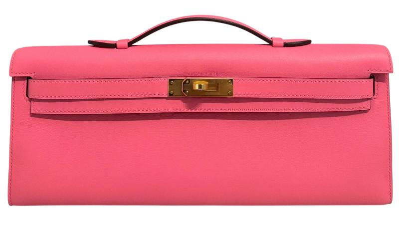 Hermès Kelly Cut Clutch – Rose Azalée Swift Leather - Zeuskicks