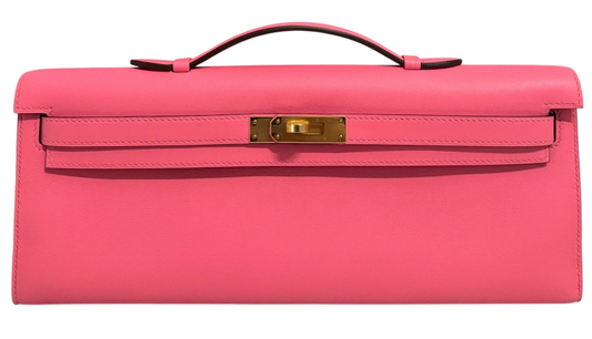 Hermès Kelly Cut Clutch – Rose Azalée Swift Leather - Zeuskicks