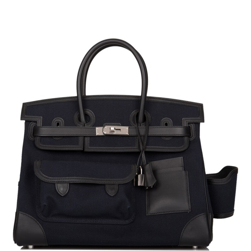 Hermès Marine Swift Leather and Cargo Birkin 35 – Palladium Hardware