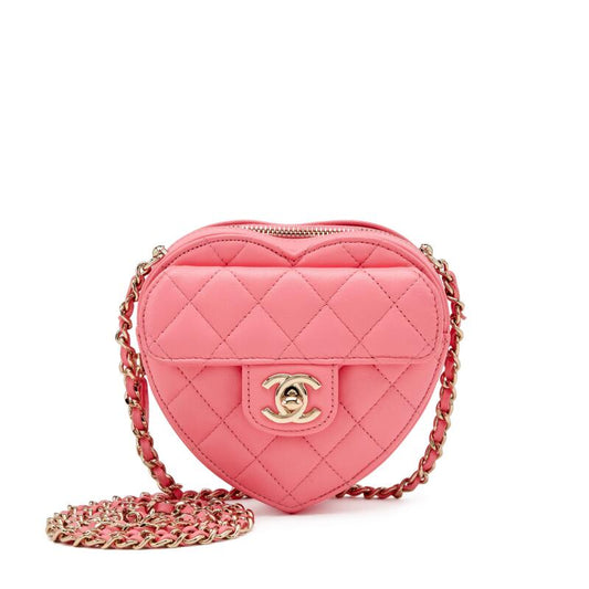 Chanel Mini Bag Pink Quilted Lambskin Gold Hardware - Zeuskicks