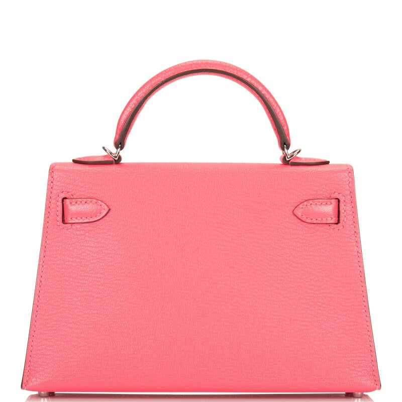 Hermès Kelly 20 – Rose Lipstick Chevre Mysore with Palladium Hardware - Zeuskicks