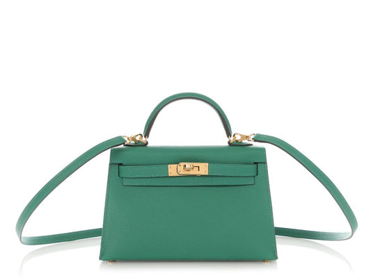 Hermes Mini Kelly 20 Sellier — Epsom Leather Gold Hardware - Zeuskicks