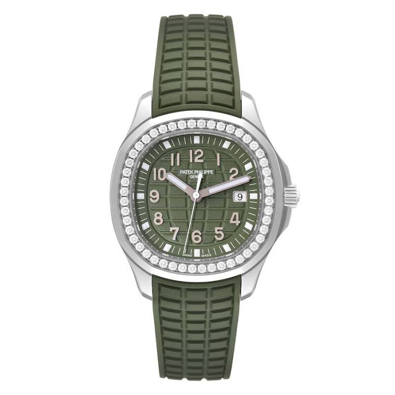 Patek Philippe Aquanaut 5267/200A-011 Green Dial Steel Rubber Quartz Watch