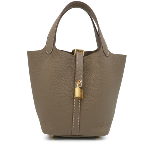 Hermès Picotin Lock 18 – Etoupe Clemence Leather with Gold Hardware (2024) - Zeuskicks