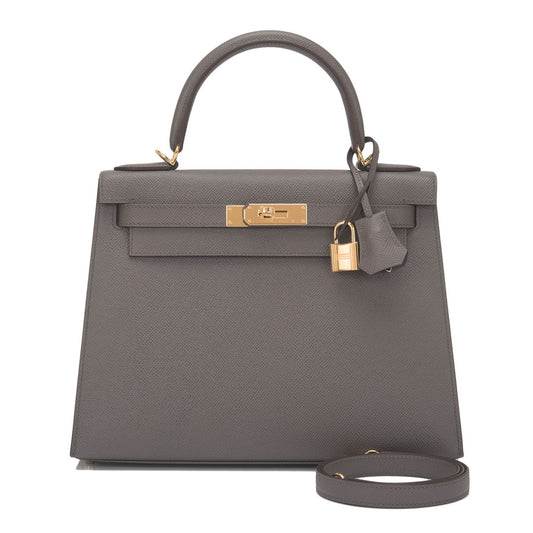 Hermès Kelly 28 – Etain Sellier Epsom Leather with Gold Hardware - Zeuskicks