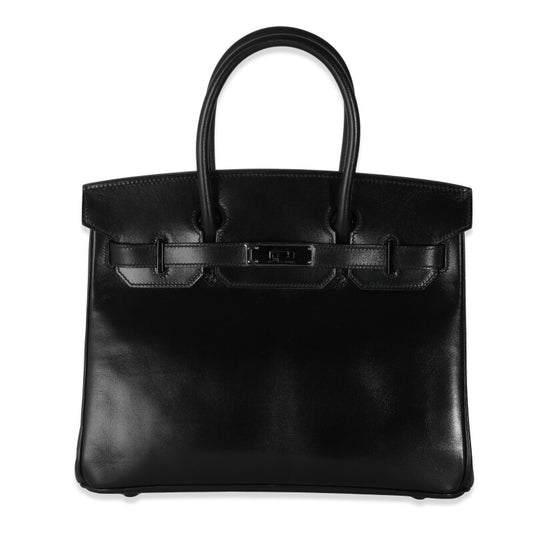 Hermès So Black Birkin 30 – Black Box Calf Leather with Black PVD Hardware (2010) - Zeuskicks