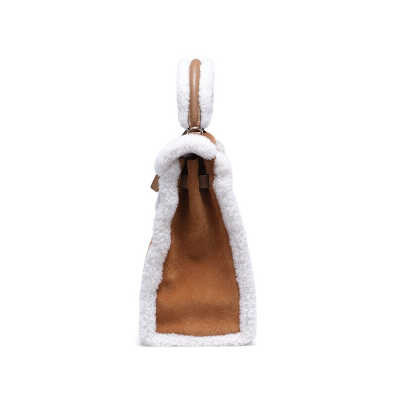 Hermès Kelly 35 – Limited Edition Ecru Shearling Teddy with Palladium Hardware - Zeuskicks