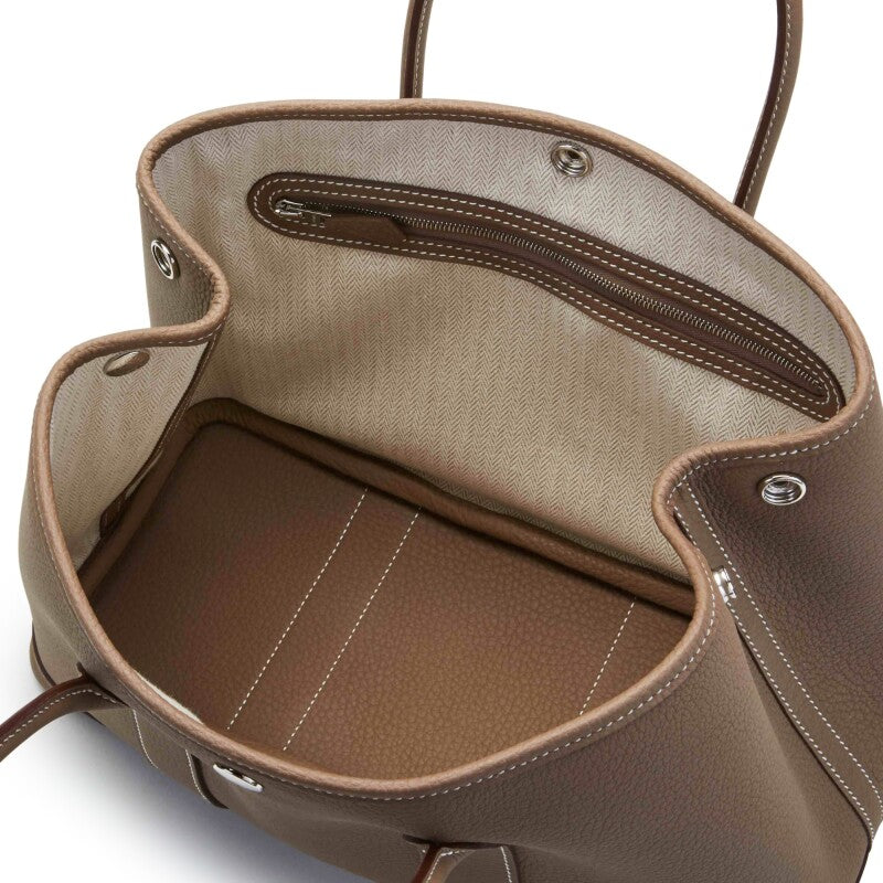Hermès Garden Party 30 – Étoupe Negonda Leather with Palladium Hardware - Zeuskicks