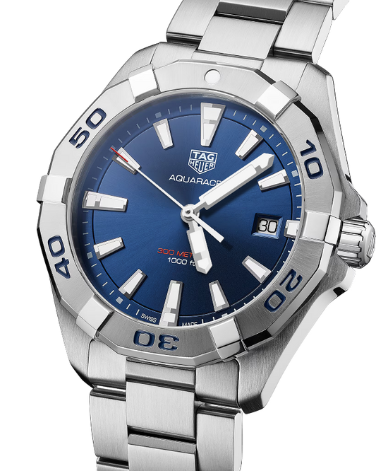 Tag Heuer Aquaracer Blue Brushed Dial Watch