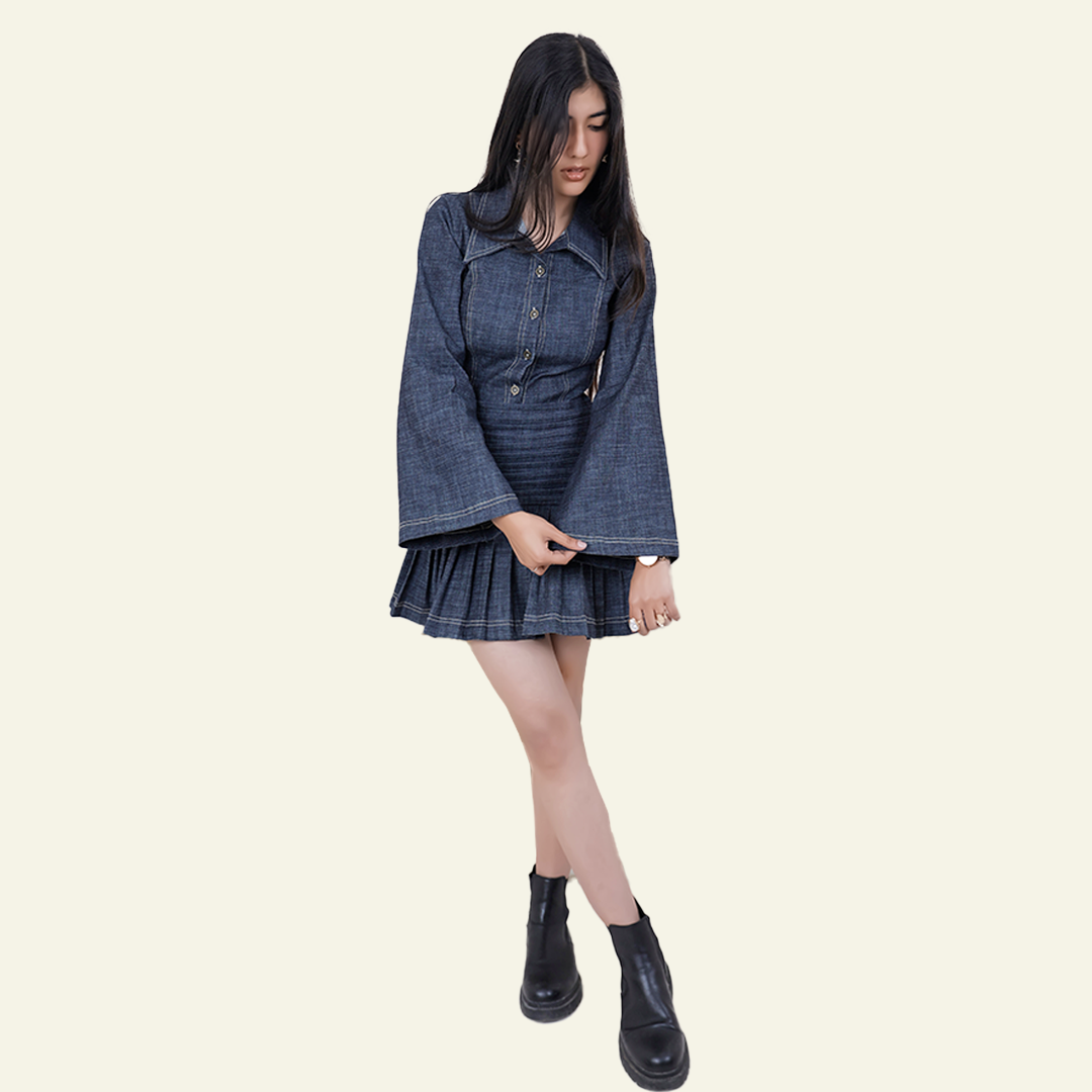 Women’s Blue Dress - Saturday night fever by Old Gene