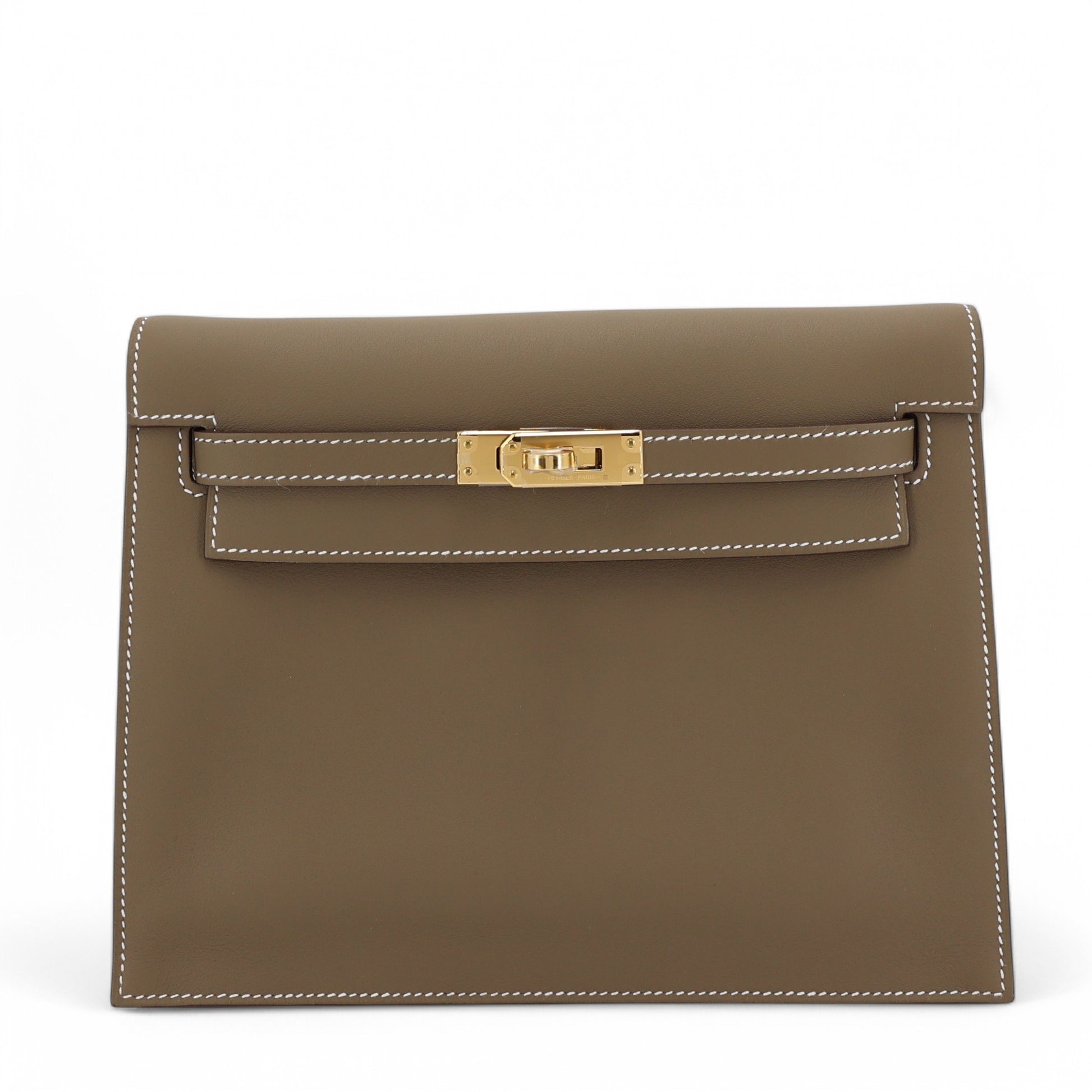 Hermès Kelly Danse – Étoupe Swift Leather with Gold Hardware - Zeuskicks