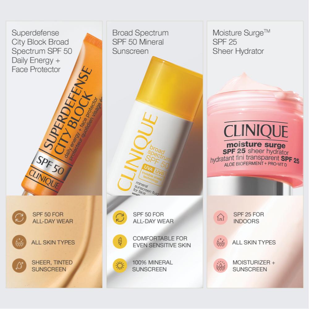 Clinique Moisture Surge SPF 25 Sheer Hydrator(Moisturiser + Sunscreen)