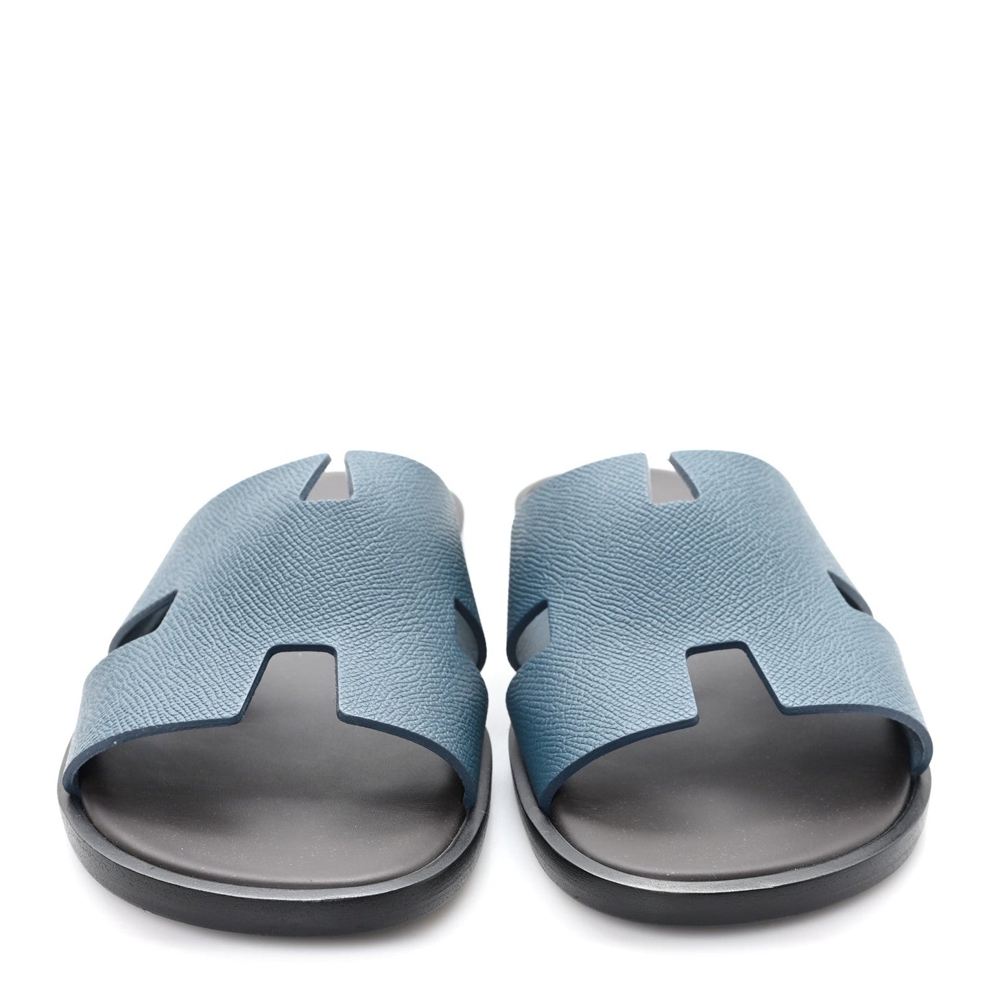 Hermès Izmir Sandals – Bleu Canard Epsom Leather