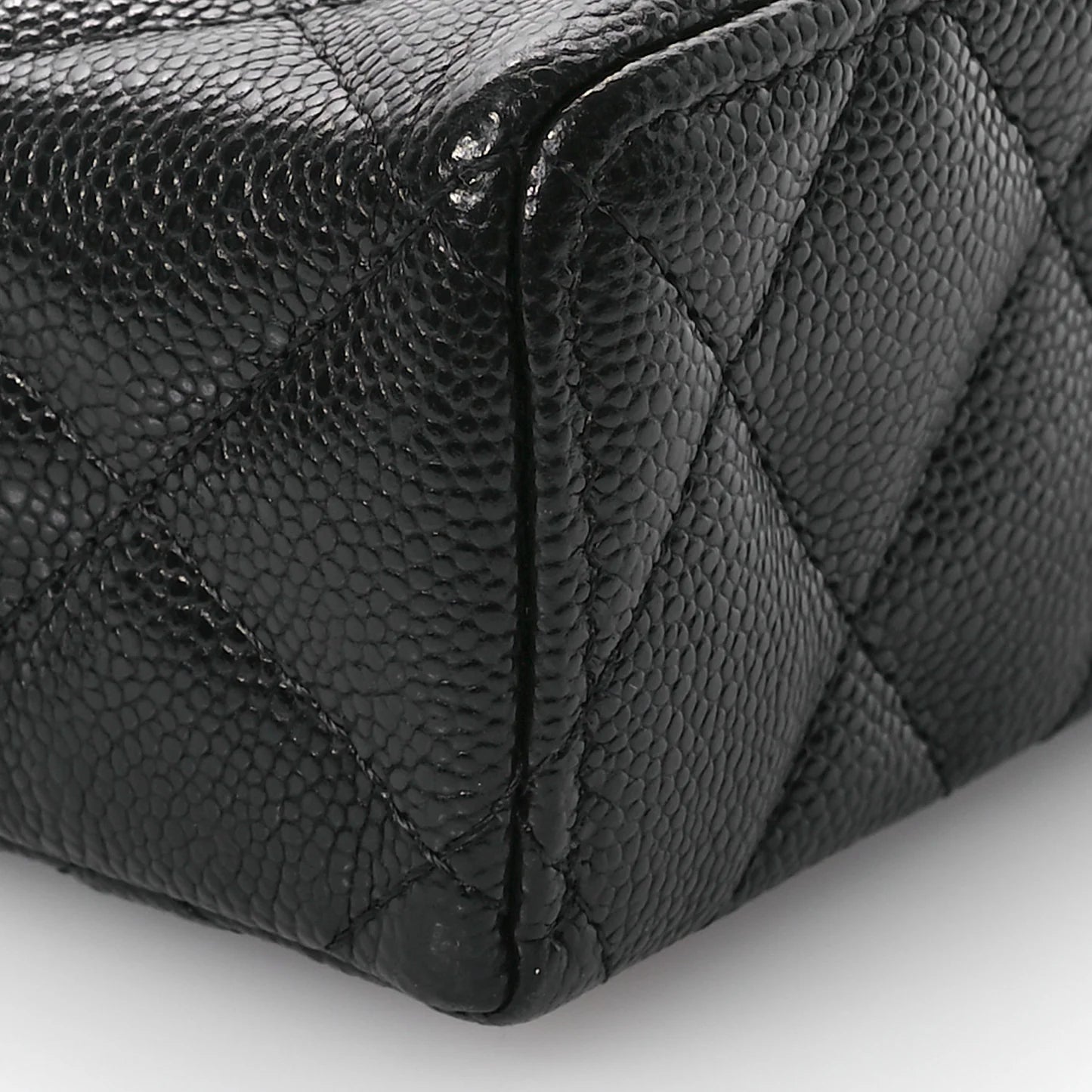 Chanel Caviar Quilted Slim Vanity with Chain – Black - Zeuskicks