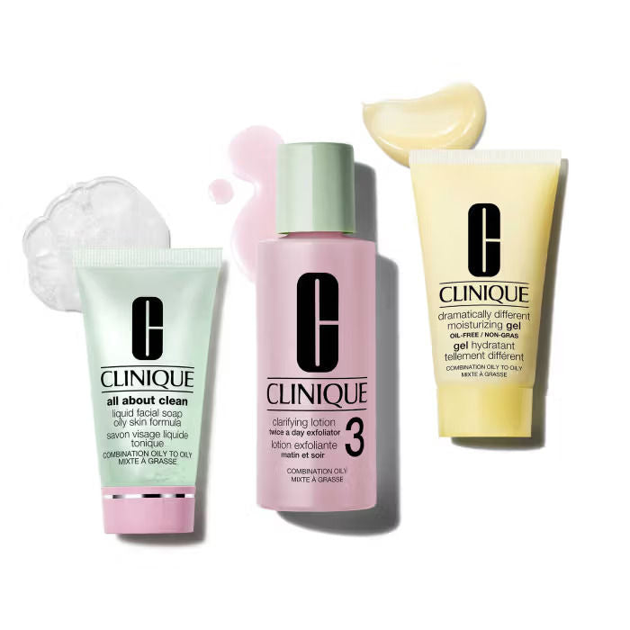 Clinique Healthy Skin Routine: Mini 3-Step Kit For Combination Oily Skin