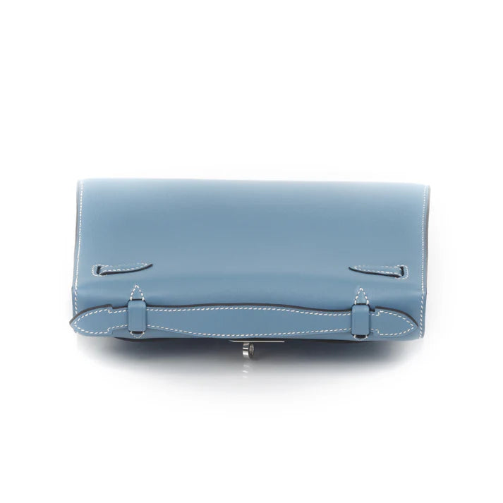 Hermès Swift Kelly Pochette Clutch – Blue Jean