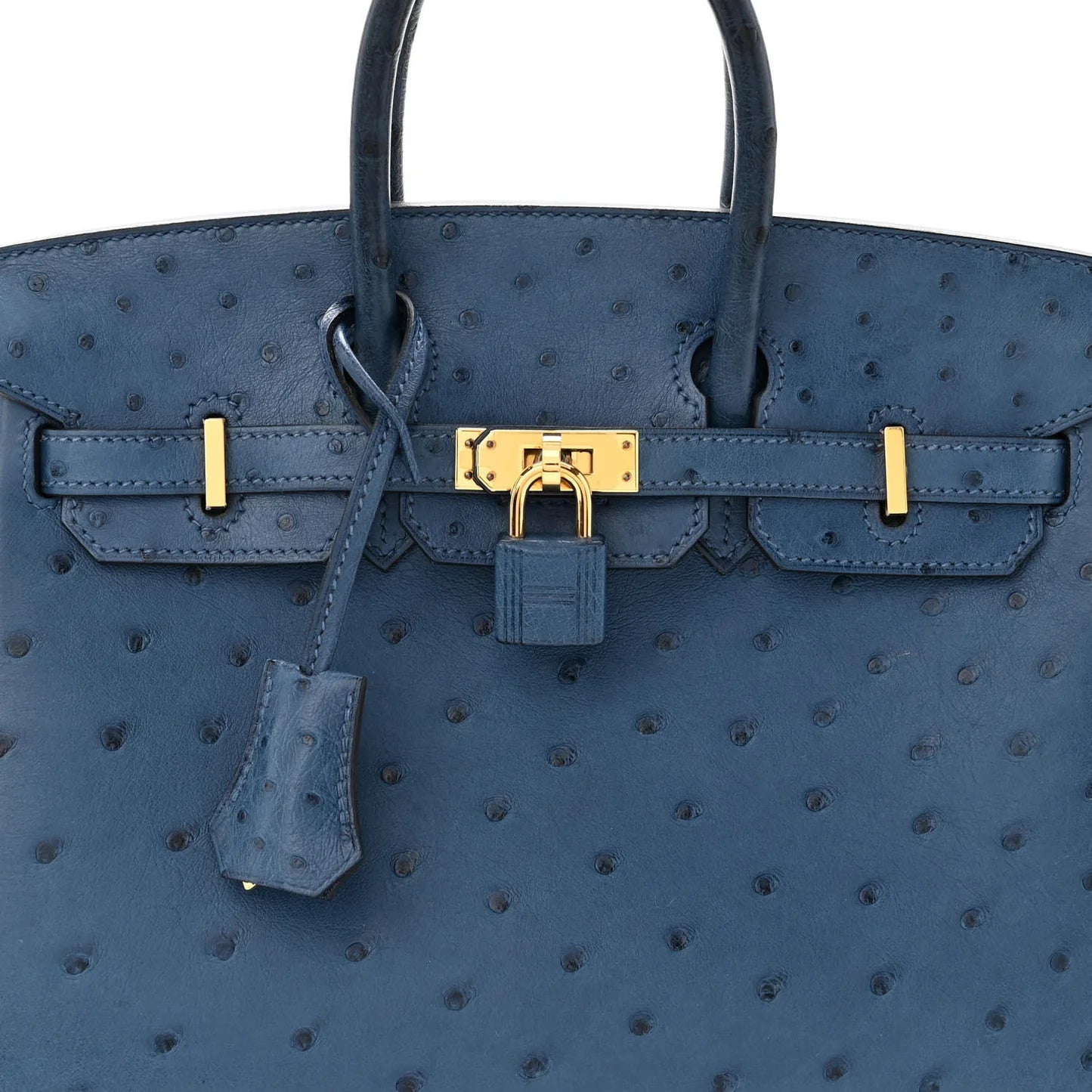 Hermès Birkin 25 – Deep Blue Ostrich Leather with Rose Gold Hardware - Zeuskicks
