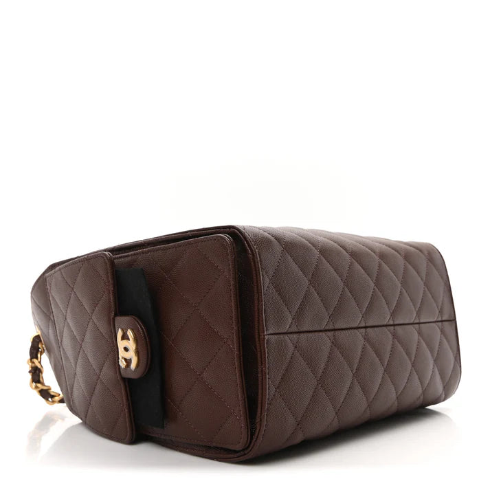 Chanel Caviar Quilted Small 25 Handbag – Dark Brown - Zeuskicks