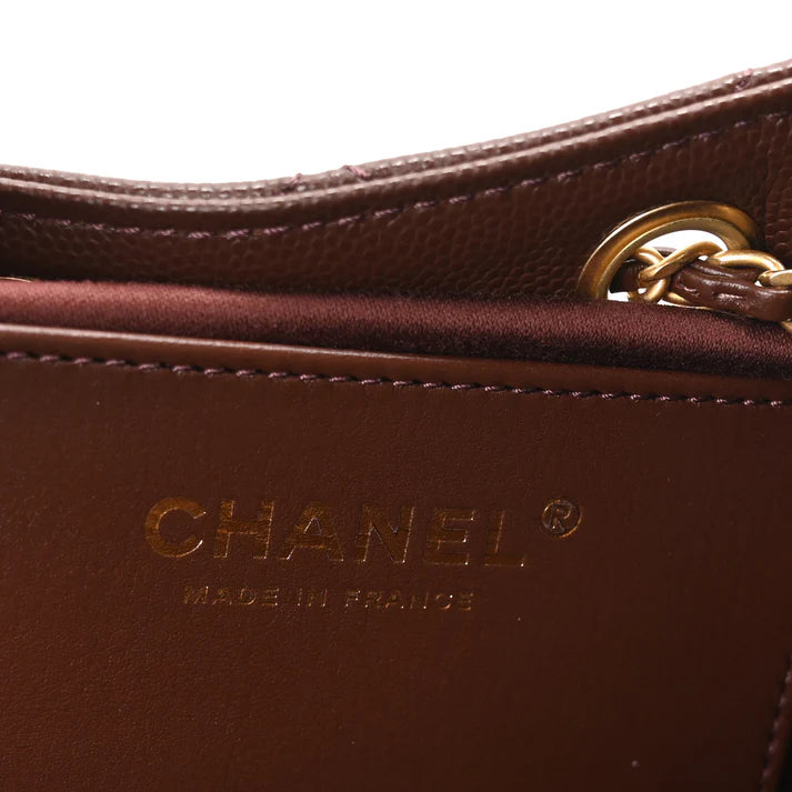 Chanel Caviar Quilted Small 25 Handbag – Dark Brown - Zeuskicks