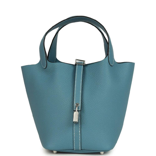 Hermès Picotin Lock 18 – Blue Jean | Clemence Leather - Zeuskicks