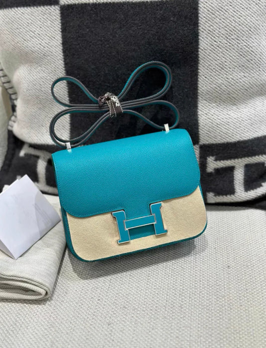 Hermès Constance 24 – Bleu Paon / Menthe Enamel Hardware - Zeuskicks
