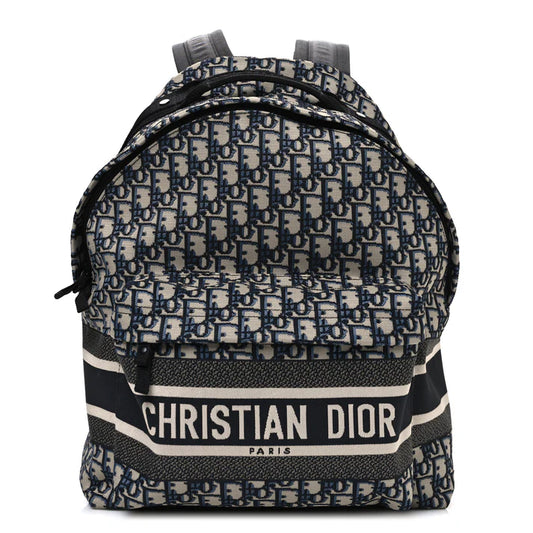 Dior Oblique DiorTravel Backpack – Blue