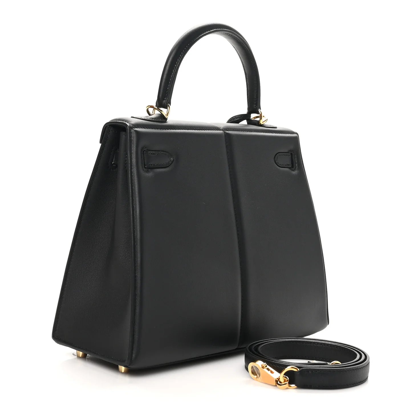 Hermès Kelly Padded Sellier 25 – Swift Leather in Black with Gold Hardware