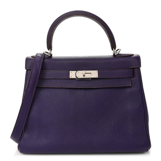 Hermès Togo Kelly Retourne 28 – Iris