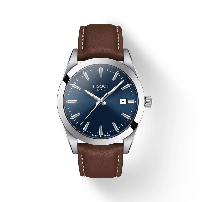 Men’s Tissot Gentleman T127.410.16.041.00 Quartz Watch – Blue Dial