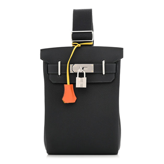 Hermès Togo Hac à Dos PM Backpack – Caban, Jaune De Naples, Feu