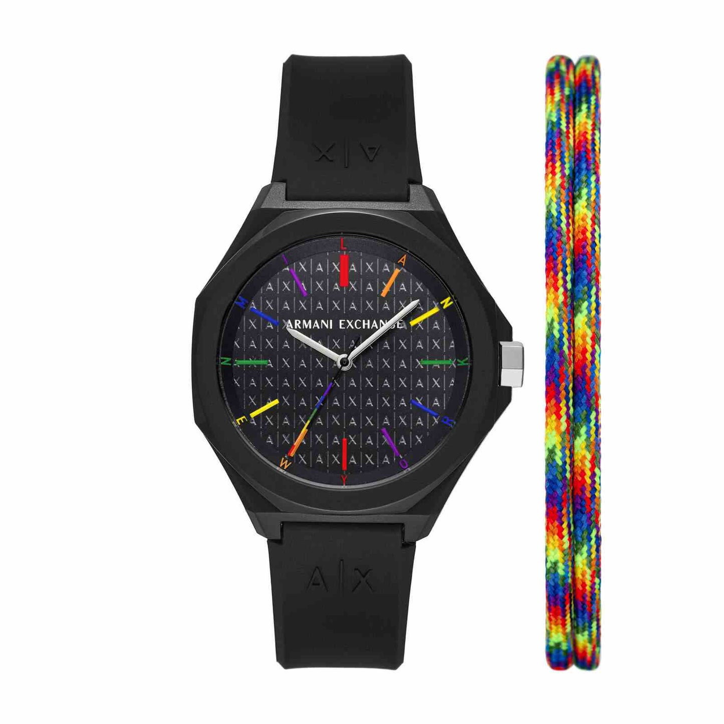 Armani Exchange Black Watch AX7158SET