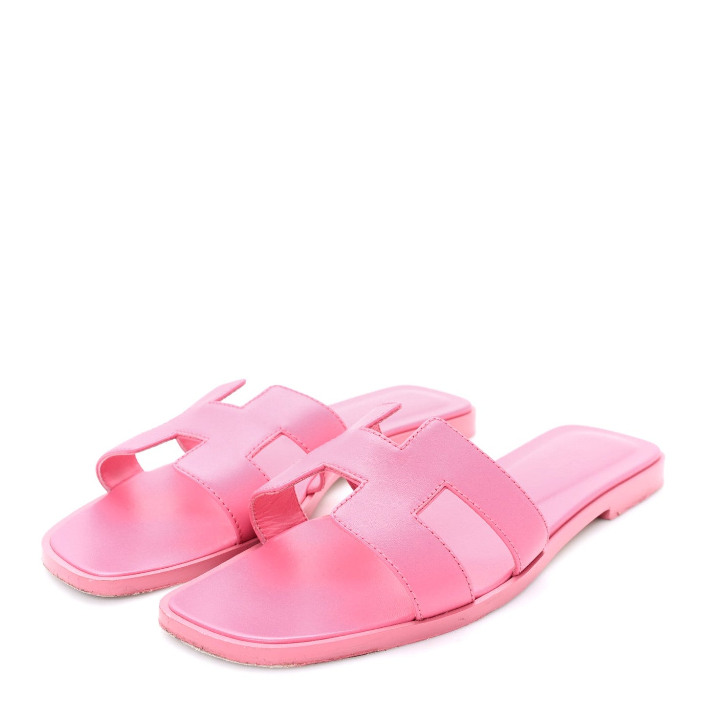 Hermès Oran Sandals – Rose Boise Box Calfskin Edition