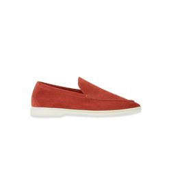 Loro Piana Summerwalk Loafers – Dried Red Suede