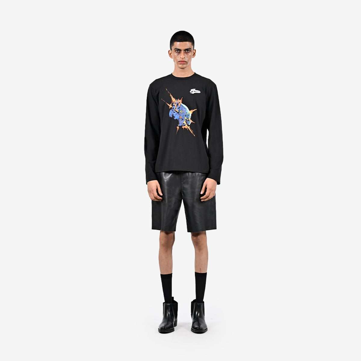 Blue marble bomb t-shirt by HUEMN