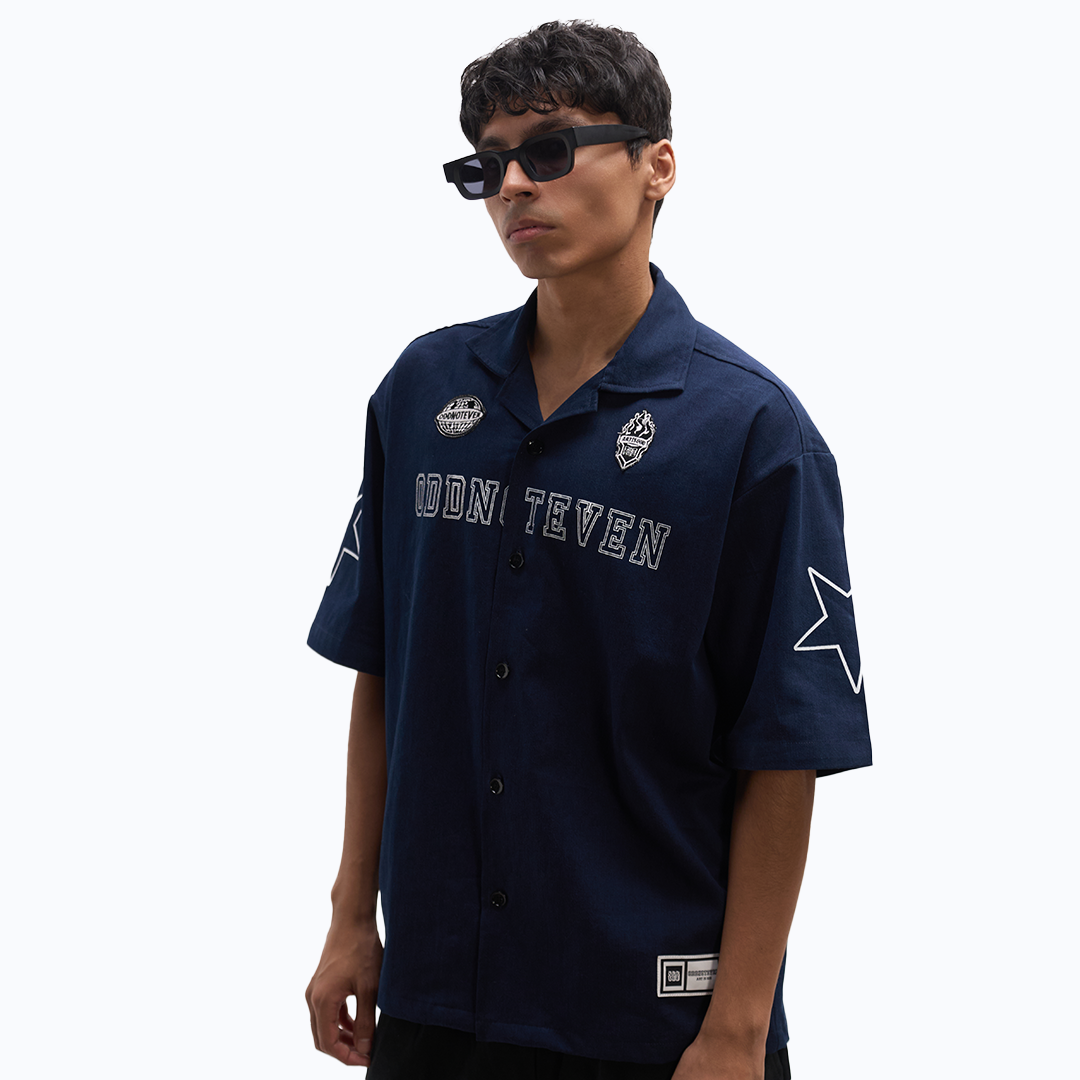Odd League Navy Blue Shirt by oddnoteven