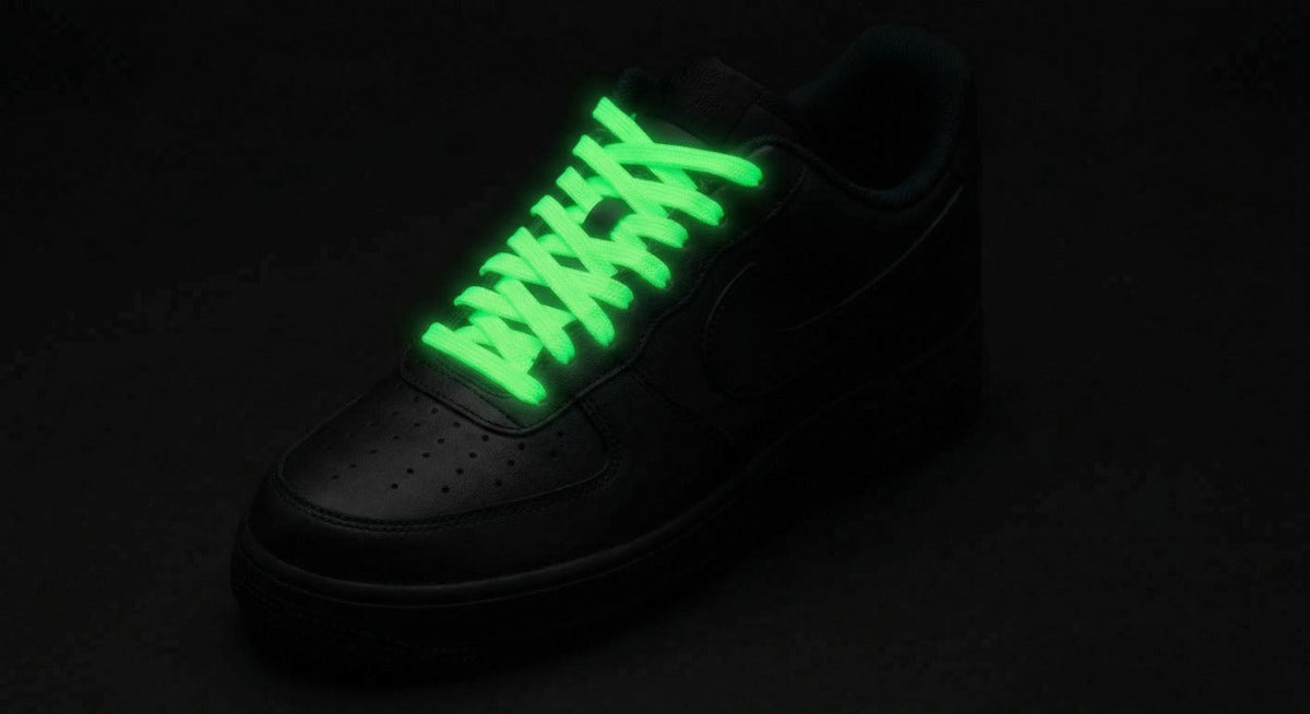 Glow in the Dark Shoelaces | Neon Green | Phosphorescent UV Laces for Sneakers by KNOTTY by KNOTTY