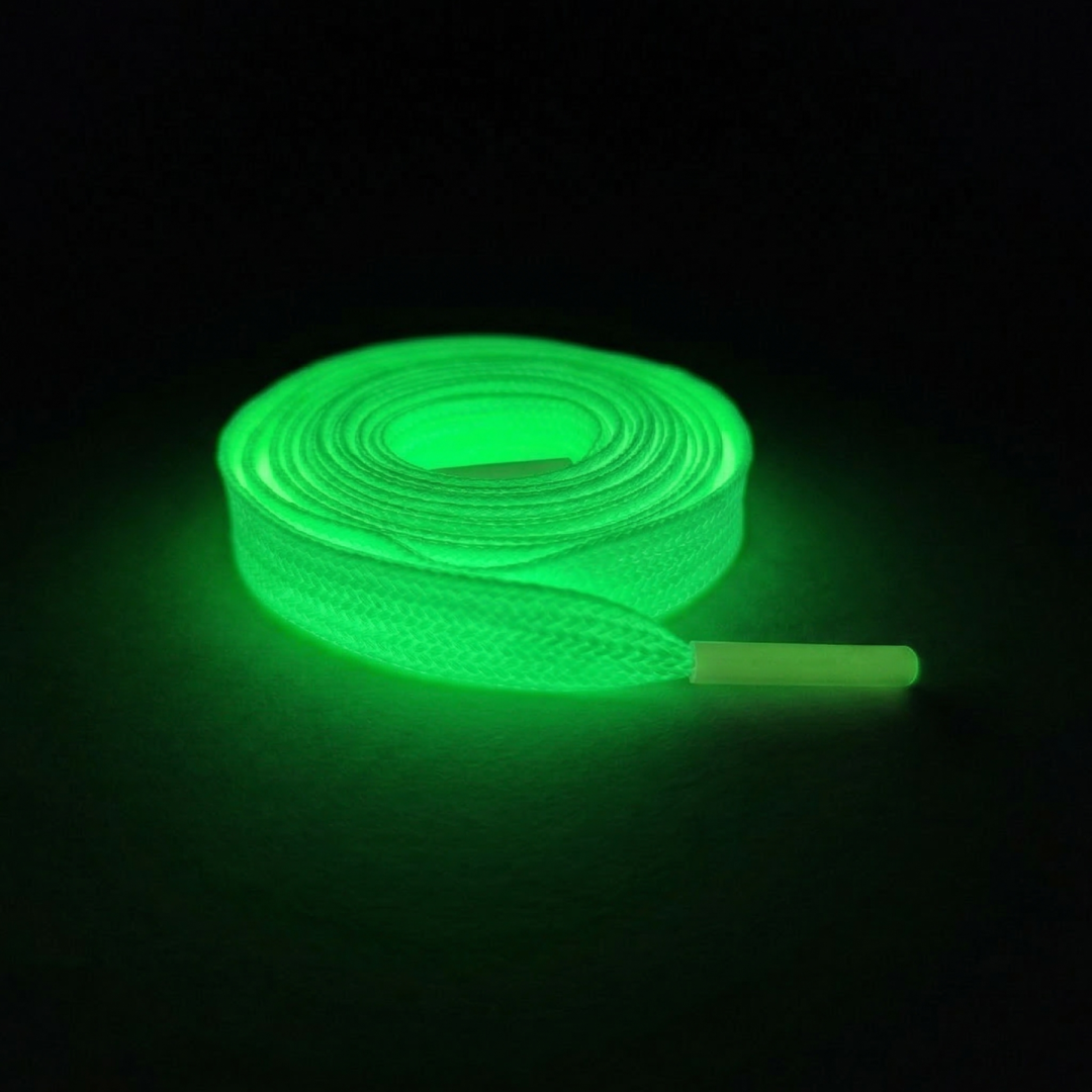 Glow in the Dark Shoelaces | Neon Green | Phosphorescent UV Laces for Sneakers by KNOTTY by KNOTTY