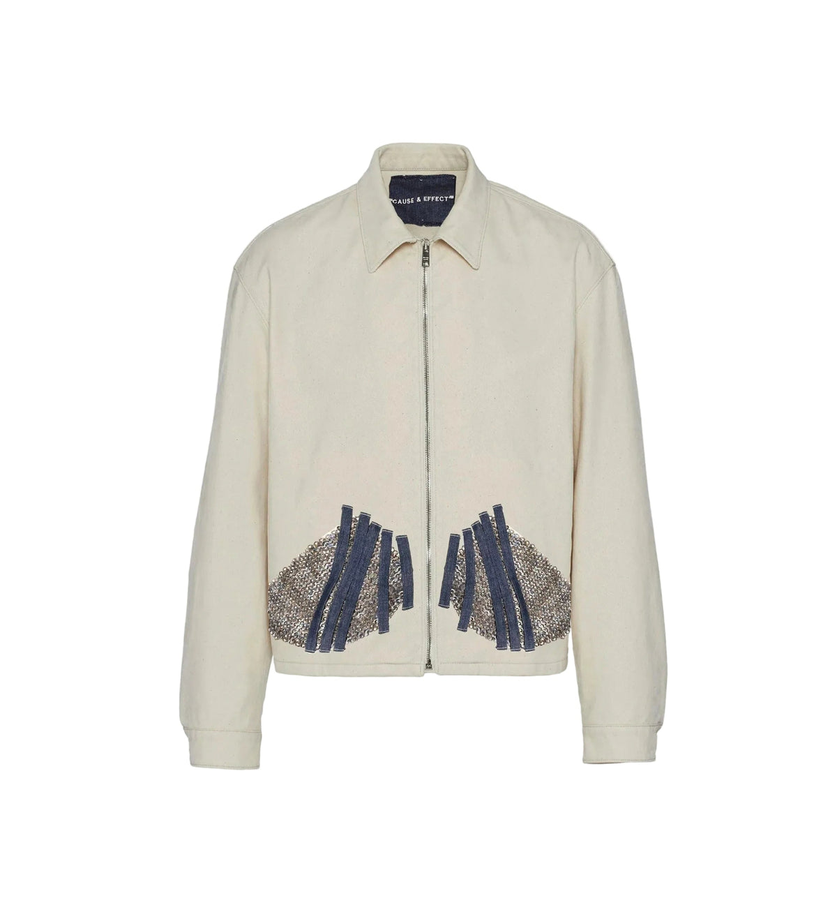 Gods Hand' Chainmail Armour Embroidered Jacket by Cause & Effect
