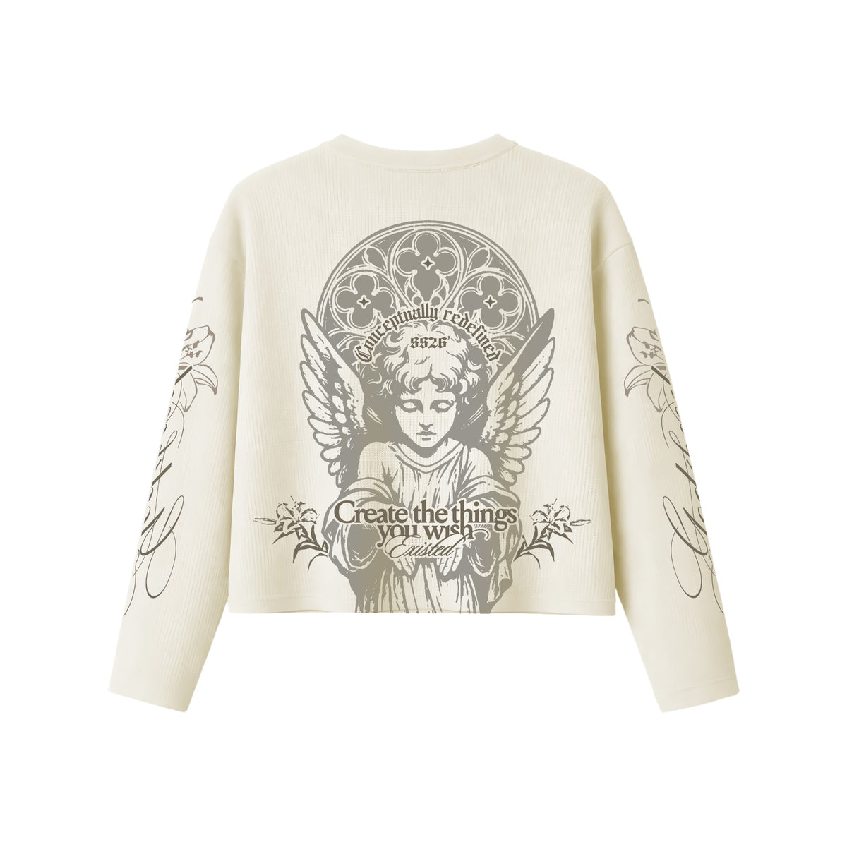 Godspeed Waffle tee - Antique white by RECNSTRCT