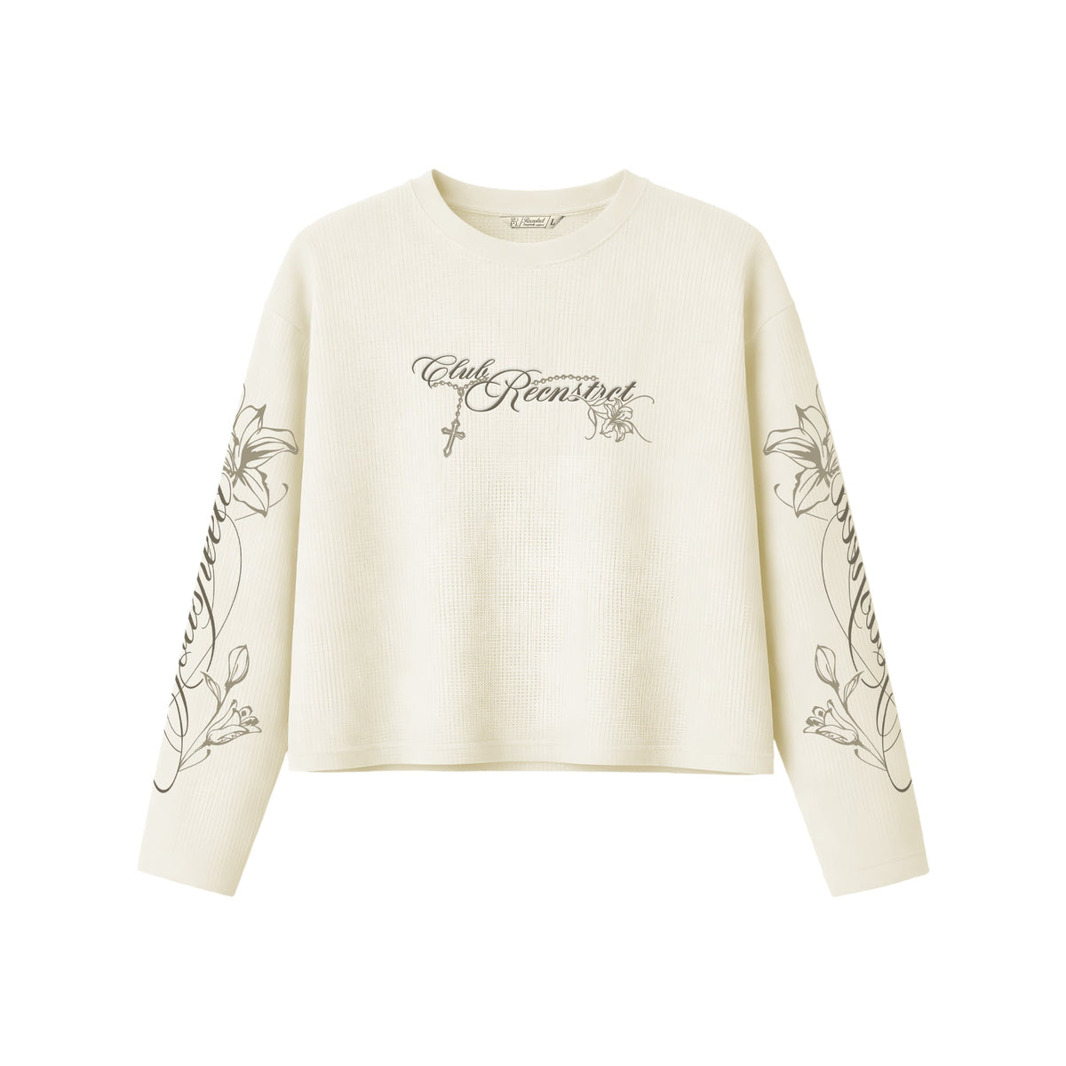 Godspeed Waffle tee - Antique white by RECNSTRCT