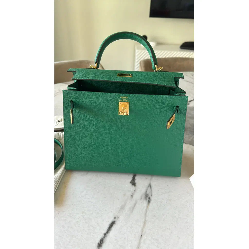Hermès Kelly 25 Sellier – Vertigo Green with Gold Hardware