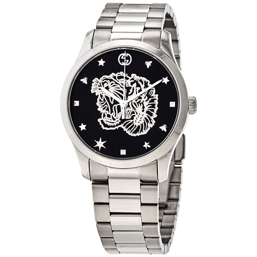 Gucci G-Timeless YA1264125 Women's 38mm Black Roaring Tiger Dial Watch