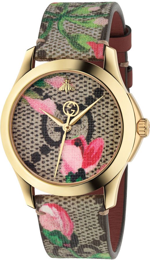 Women’s Gucci G-Timeless YA1264038  Supreme Canvas Quartz Watch